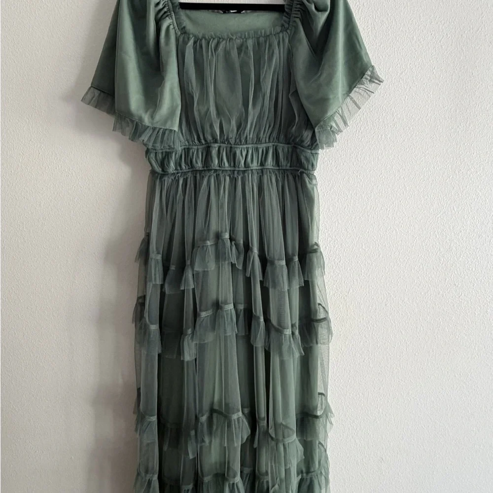 Polagram (Baltic Born) Spring Green Layered Maxi Dress - Picture 2 of 10